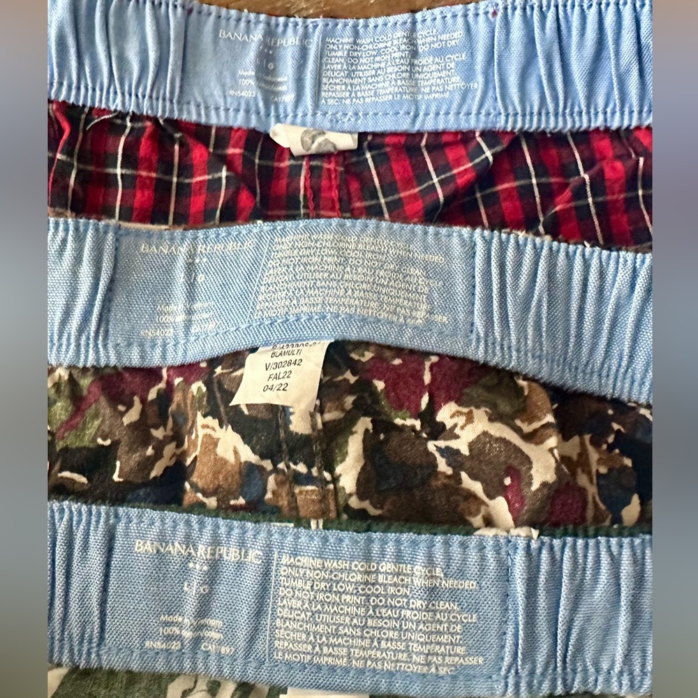 NEW Banana Republic Men’s Boxers & Bonus Hanes Boxers (5 pairs), Size Large - Picture 5 of 8